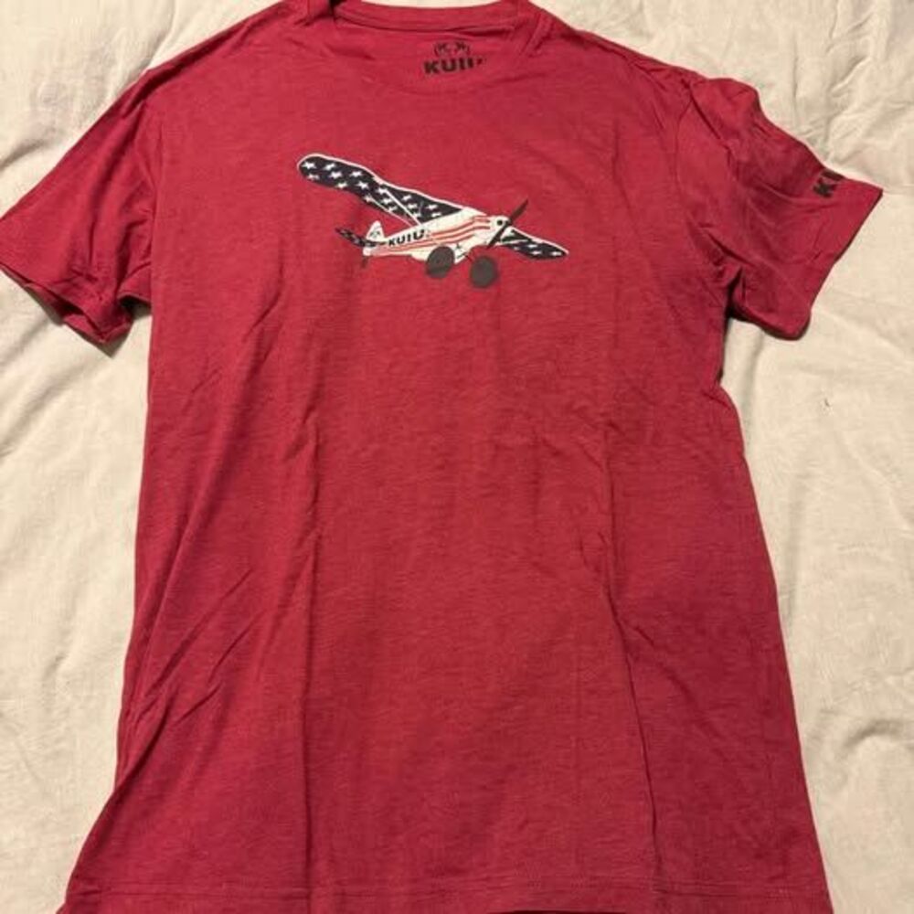 KUIU Red Airplane Graphic T-shirt